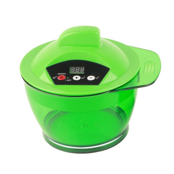 Professional Hair Color Wax Dyeing Hair Electric Hair Color Automatic Mixer Hair Color Mixing Bowl Hairdressing Tool Device (Green)