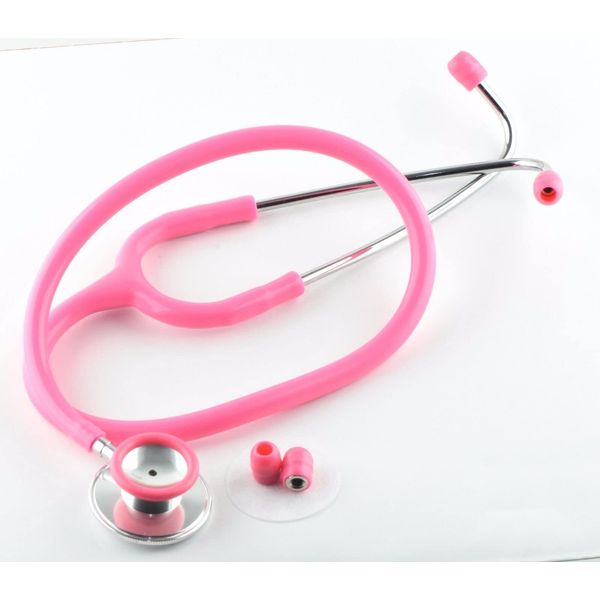 Dual Head Stethoscope for Medical EMT Students Nurse Doctor Vet Light Weight Optimum Stethoscope (Pink)