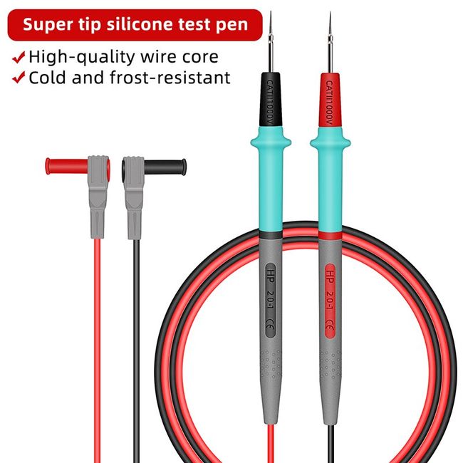 28 Multimeter Test Lead Probe Wire Cable 1 Pair Banana Plug for Dc Power  Supply 1000v 