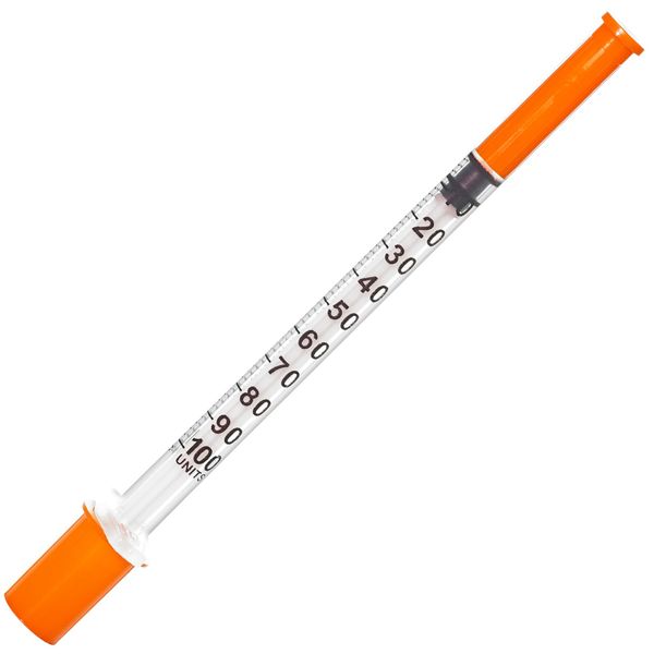 JIBENGAO U-100 Syringe with Needle 31Ga 1cc 5/16"(8mm)- Pack of 20 Pcs