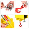 Forklift Lifting Hook Attachment Mobile Forklift Crane with Swivel Hook 2200lbs
