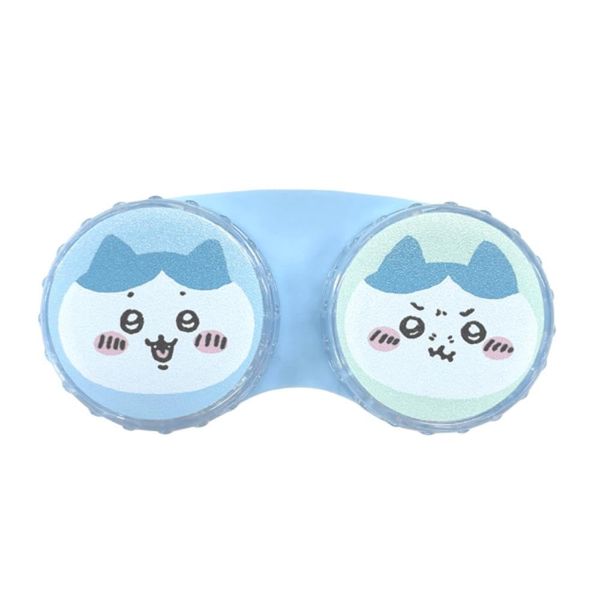 Shoubido 215168 Hachiware Contact Lens Case, For Soft Lenses, X Old Twitter LINE Stamp, Small and Cute