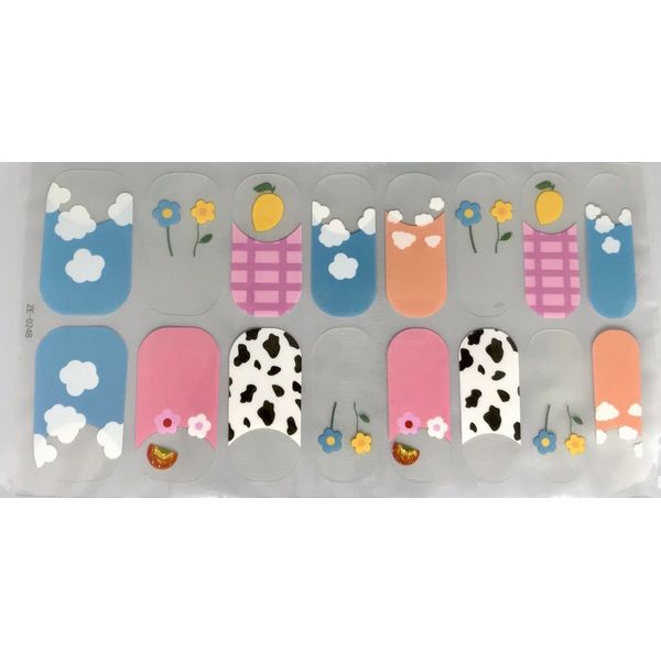 Color Nail Polish Strips  ZE0248   Please Read Description Below