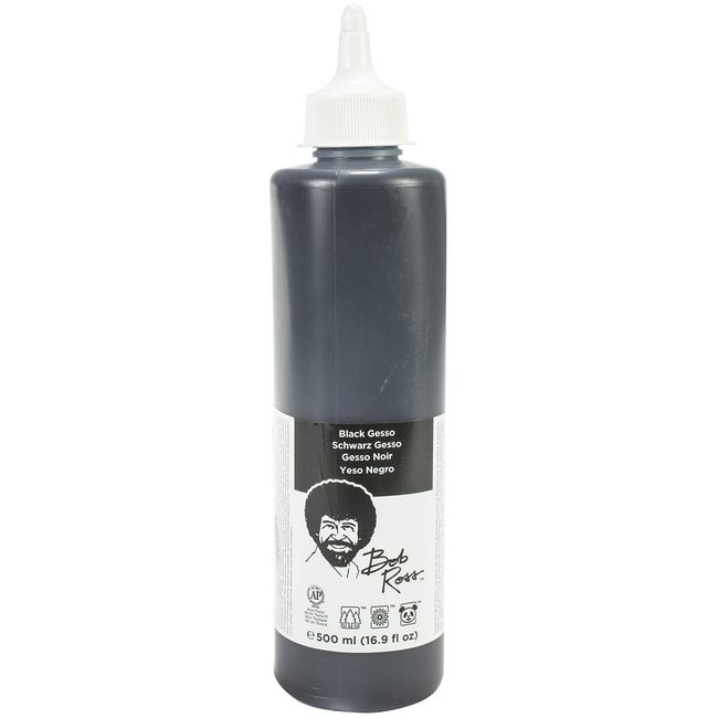 Bob Ross Gesso 500ml-Black, Black