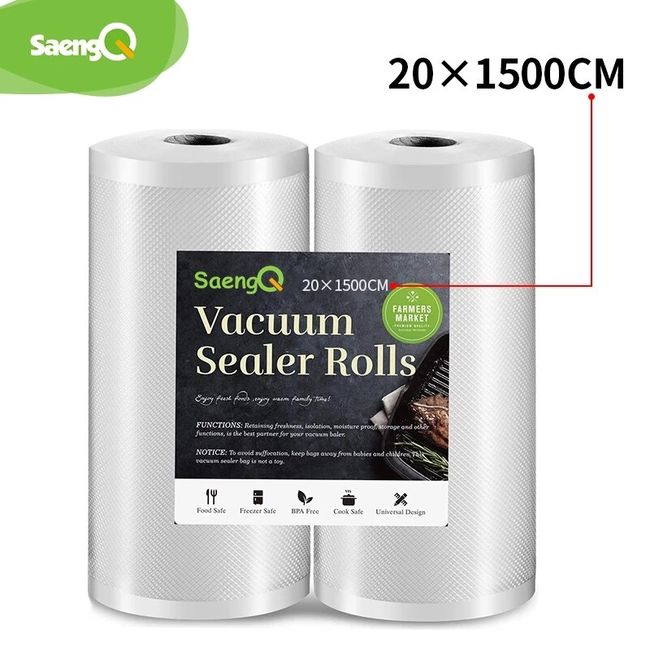 500cm/Rolls Kitchen Food Vacuum Bag Storage Bags for Vacuum Food Sealer Bags  Keep Food Fresh 12/15/20/25cm Vacuum Packing Sealer