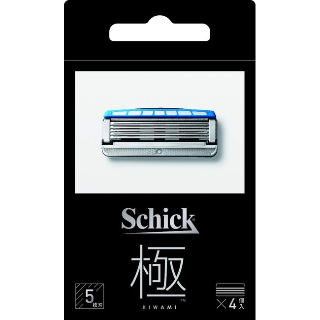 Schick KIWAMI Replacement Blades (4 pieces) 5-blade razor shaving