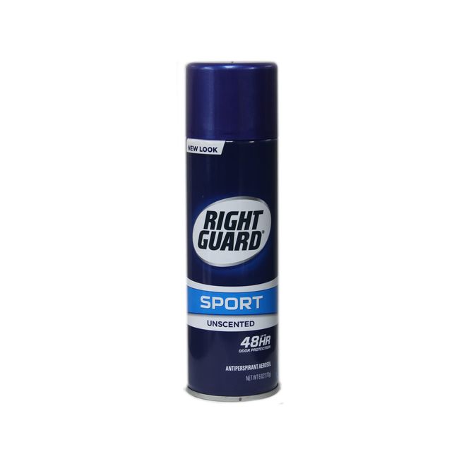 Right Guard Sport Unscented Aerosol Antiperspirant Spray 6 oz (Pack of 10)