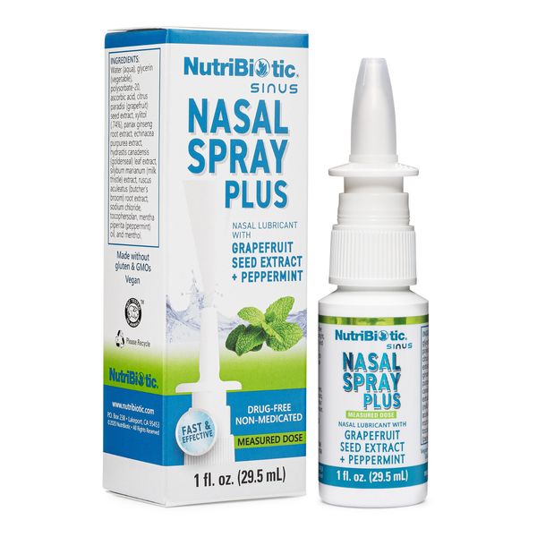 NutriBiotic Nasal Spray Plus with GSE & Herbal Extracts, 1 FL OZ
