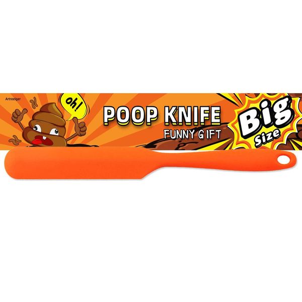 Artreeiger Big Poop Knife Gag Gifts, 12.42 Inch Long Poop Cutter Knife Silicone Pranks Funny Gag Gifts for White Elephant Gift Exchange, Christmas Stocking Stuffers, Anniversary, Party, Novelty Gifts