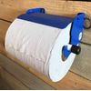 Van Mountable Blue Towel Roll Hanging Holder Dispenser With Stop Brake Workshop