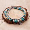 Philip Jones Synthetic Turquoise Beach Anklet