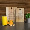 Personalised Carved Solid Oak Chopping and Serving Board, Lords Prayer design