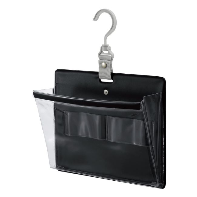 Kokuyo KPS10-2 Wall Pocket, Wall Pocket, Storage, Quick Access for Small Items, Black