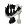 600 Pieces Coloured Assorted Cable Ties Nylon Black and White Tie Wraps