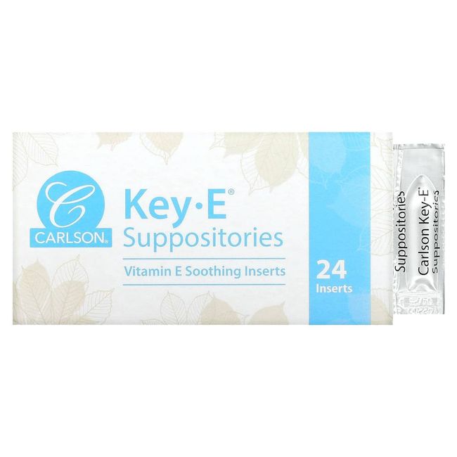 Carlson Key E Suppositories 24 Tablets