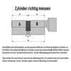 2x Knob Cylinder KSN 80 mm 40/40 Simultaneous Locking with 10 Keys