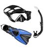 Mares i3 + X-One + Bay Snorkel Set (Black/Blue, M/L (39-43))