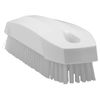 Vikan 64405 Stiff Nail Scrubbing Brush Clean Bathroom Kitchen Upholstery Fabric 13cm x 5cm x 4cm, White
