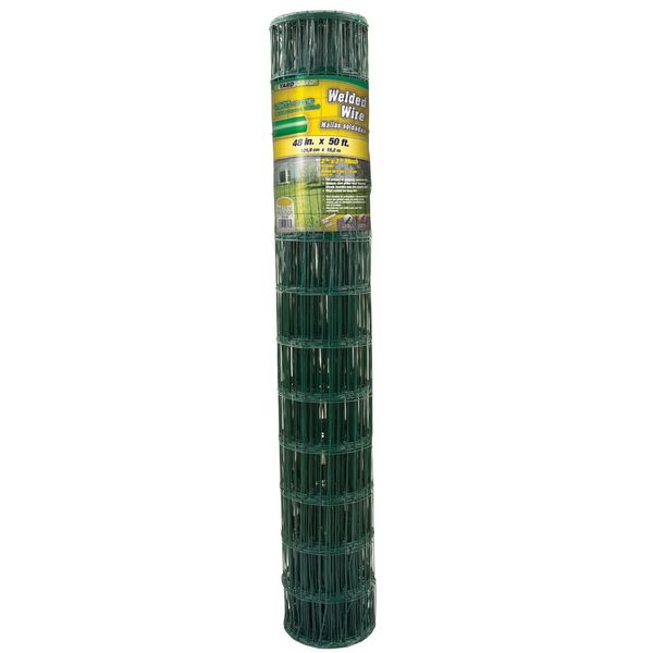 YARDGARD 308358A 4 Inch by 2 Inch Mesh, 48 Inch by 50 Foot 14 Gauge PVC Coated Welded Wire Fence