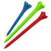 Pride Performance 3-1/4" Matte Finish Golf Tees, Blue Mix 30 Count