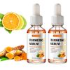 2 Pack Turmeric Serum for Dark Spots, Turmeric Dark Spot Corrector Serum for Acne, Hyperpigmentation and Smooth Skin, Formulated with Hyaluronic Acid, Vitamin C & E - 1.01 FL.OZ