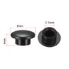 sourcing map 30pcs Tactile Push Button Switch Caps 3.1mm Hole Dia for 6x6mm Micro Tactile Switch Black