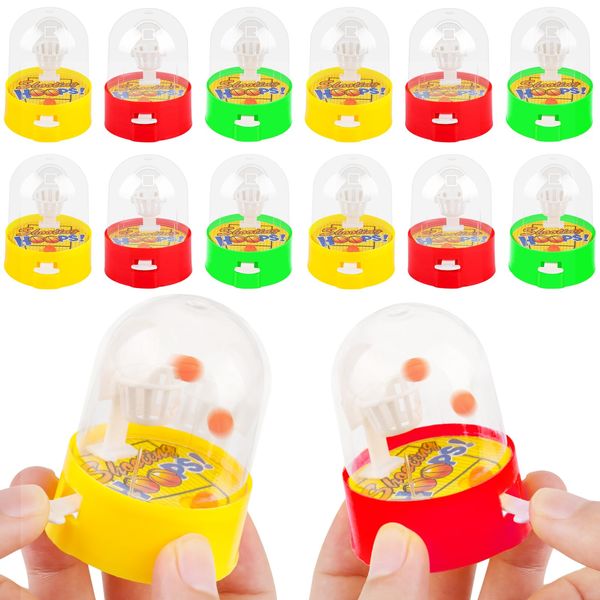 28 Pack Mini Basketball Games Basketball Toys Finger Basketball Shooting Games Basketball Party Favors for Kids Boys 8-12 Handheld Desktop Basketball Fidget Game Goodie Bag Stuffers Basketball Gifts