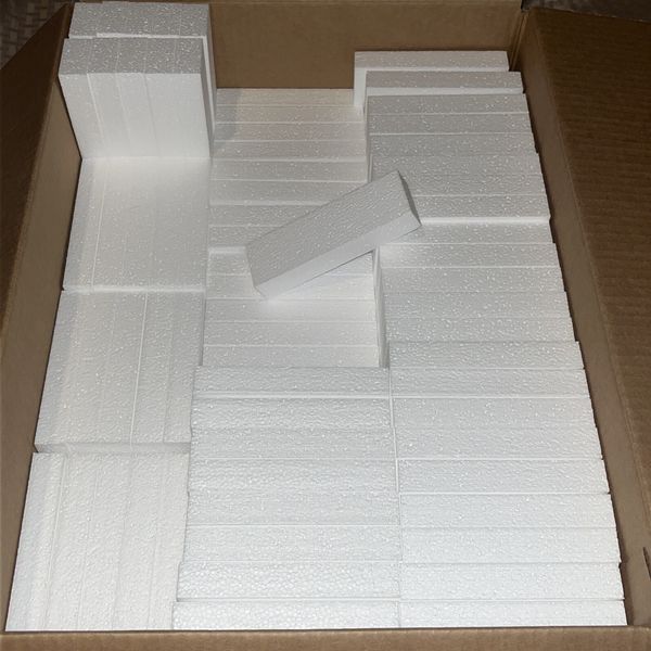 FREE SHIP Lot 100 Replacement Styrofoam Insert Nintendo NES Game Box Foam Block