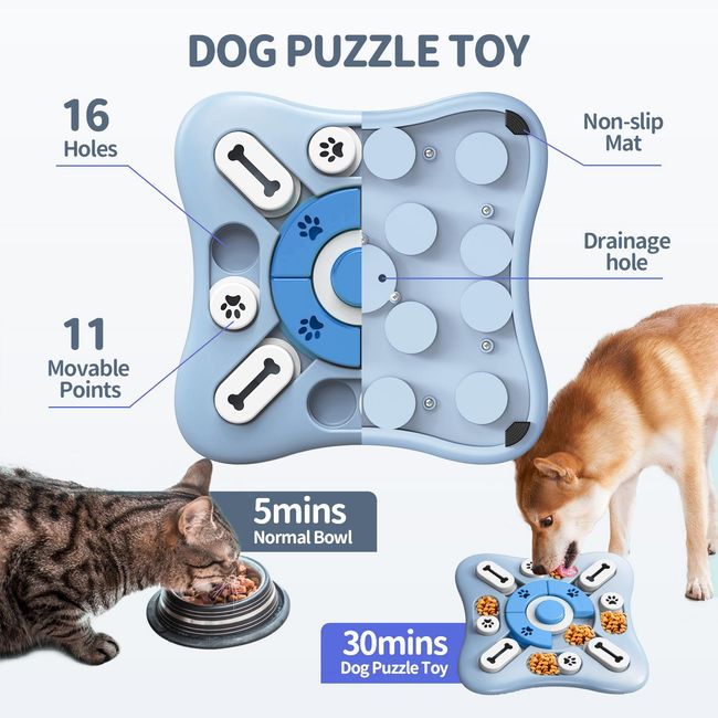 Dog Puzzle Toys Dogs Food Puzzle Slow Feeder Toys for IQ Training