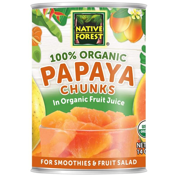 Native Forest Organic Papaya Chunks, 14 Ounce Cans (Pack of 6)