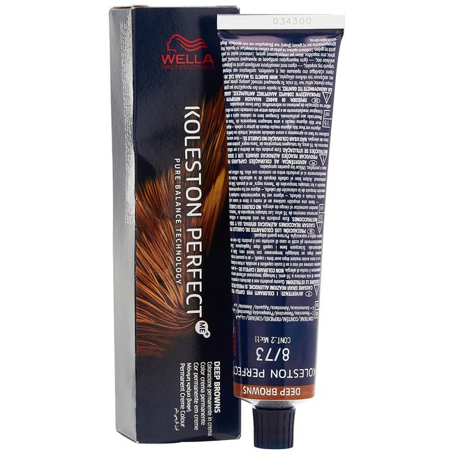 8/73 Light Blonde Brown Gold Wella Koleston Perfect Me+ Deep Browns 60ml