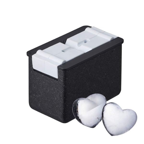 Doshisha DCI-20HT Ice Maker, Clear Ice, Heart Shape Mold, 2 Pieces