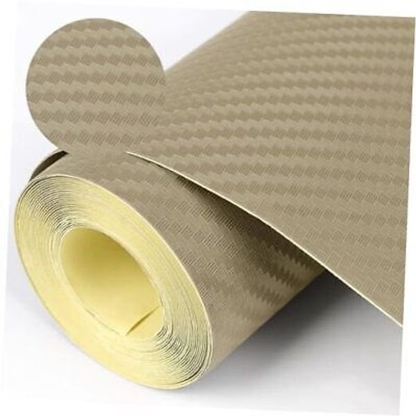 Self-Adhesive Shelf Liner Kitchen Liner, Waterproof 11.8"W x 236.2"L Dark Khaki