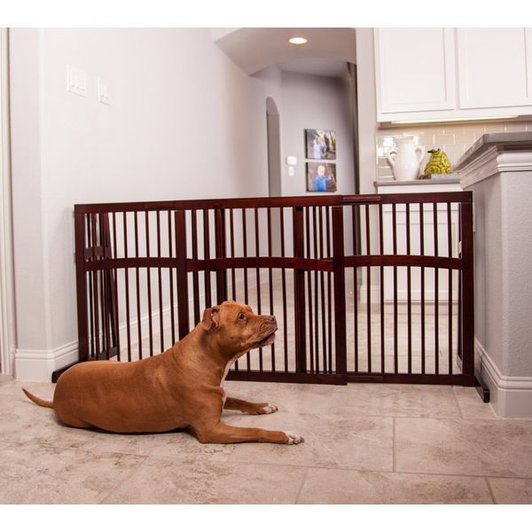 Tall Freestanding Wooden Dog Gate by Primetime Pets, NIB