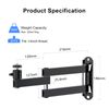 suptek Foldable Projector Wall Mount Universal Adjustable Wall Projector Mount 1/4" Screw Size MA1330YT