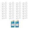 Bombinate Cable Clips 28 Pack Clear Cable Holder