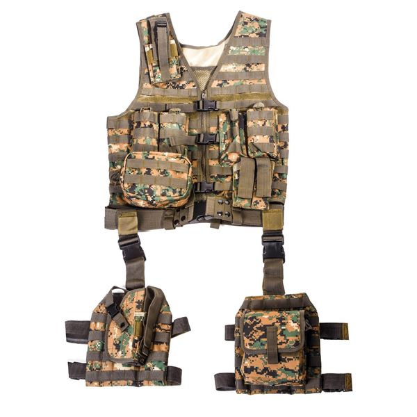 Shooters Gate Tactical MOLLE 10 Piece Deluxe Modular Web Vest - MWD