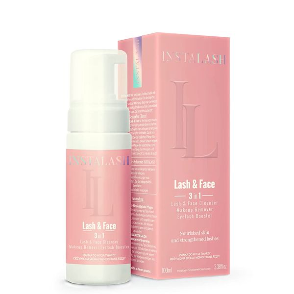 INSTALASH Lash & Face Cleanser 100 ml with Lash Serum, Cleanser Gesicht mit Wimpernserum, Gesichtsreinigung, Wimpern Lifting