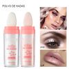 Weixinbuy Highlighter Powder Stick, Polvo De Hadas Glitter Patting Fairy Highlight Smooth Three-Dimensional Shimmer, Sparkly Natural for Face Body Eyes Collarbones Glow, 01# White, 9 g(Pack of 1)