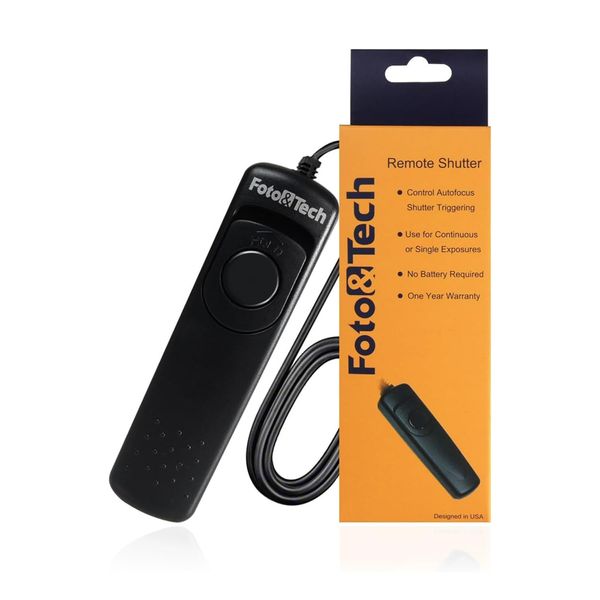 Foto&Tech Wired Remote DMW-RS1 Remote Shutter Release Compatible with Panasonic Lumix G9 II Mirrorless Camera