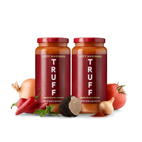 TRUFF Pasta Sauce, Black Truffle Spicy Marinara | Tomato Sauce for Pasta, Pizza, and More | Non-GMO, Vegan, Pack of 2 (Spicy Marinaraa, 2 Count)