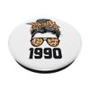 Limited Edition Leopard Messy Bun Awesome Since 1990 PopSockets Swappable PopGrip