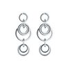 Ted Baker Huliet Multi Hoop Drop Earrings For Women (Silver)