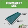 Master Mark Splashblock, Decorative Gutter Downspout Extensions, Splashguard, Foundation Water Diverter, Rain Gutter Guard, Plastic 24” (Green)