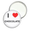 I Love Chocolate - 77mm Round Compact Mirror