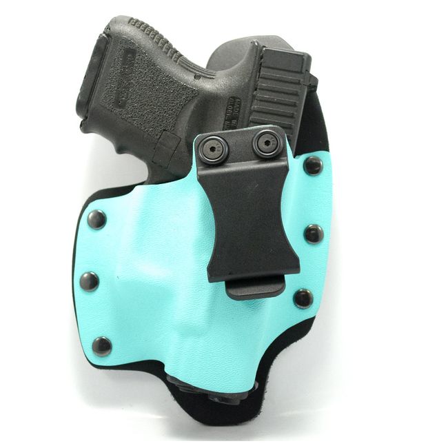 Infused Kydex USA Light Blue IWB Hybrid Concealed Carry Holster (Right-Hand, for SCCY CPX2 with TR10 Laser)