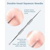 BESTOPE Blackhead Remover Blackhead Removal Pimple Comedone Extractor Tool - Treatment for Blemish Whitehead Popping Zit Removing with Metal Case (Silver)