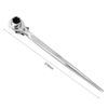 uxcell 19 x 22mm Forging Podger Scaffold Ratcheting Socket Polish Chrome Finish Wrench, Cr-V