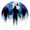 Forum Novelties X79137 Zombie Small Plates, Multi-Colour, One Size