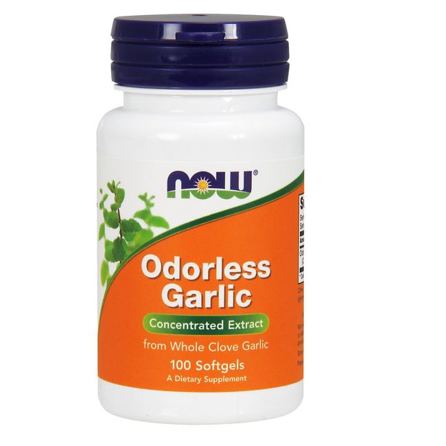 NOW Foods Odorless Garlic, 100 Softgels